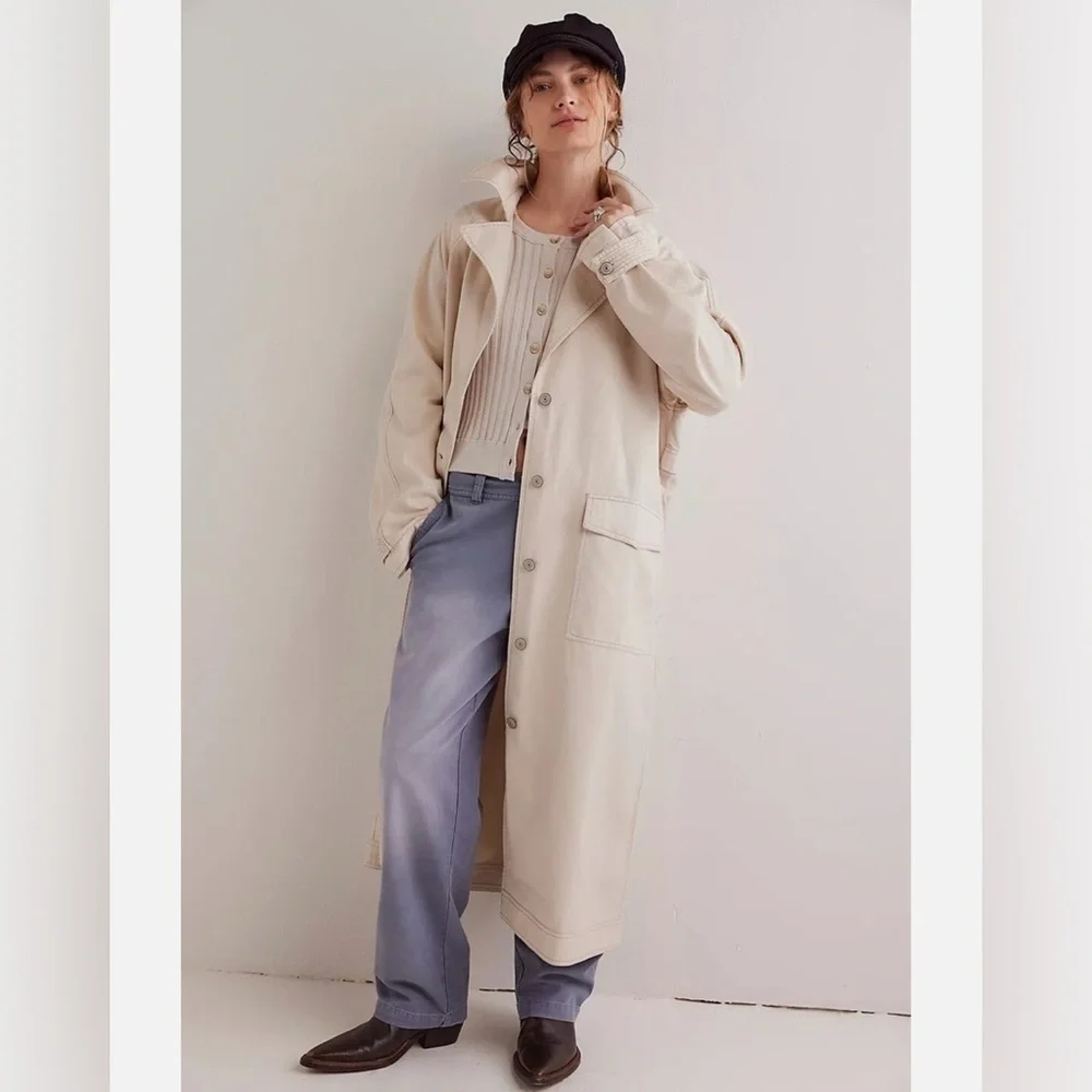 Free People perry washed trench coat